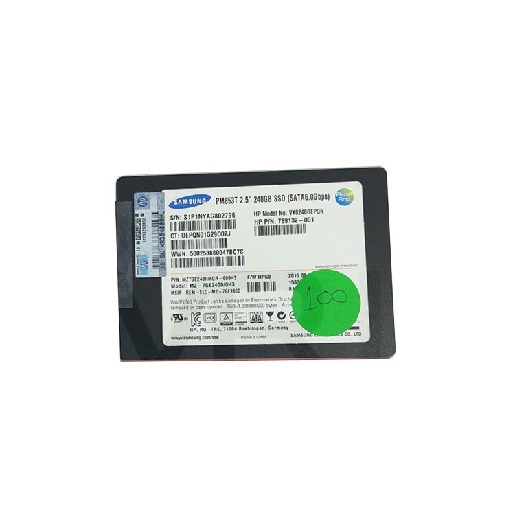 HP/Samsung 240GB SATA 2.5" SSD VK0240GEPQN
