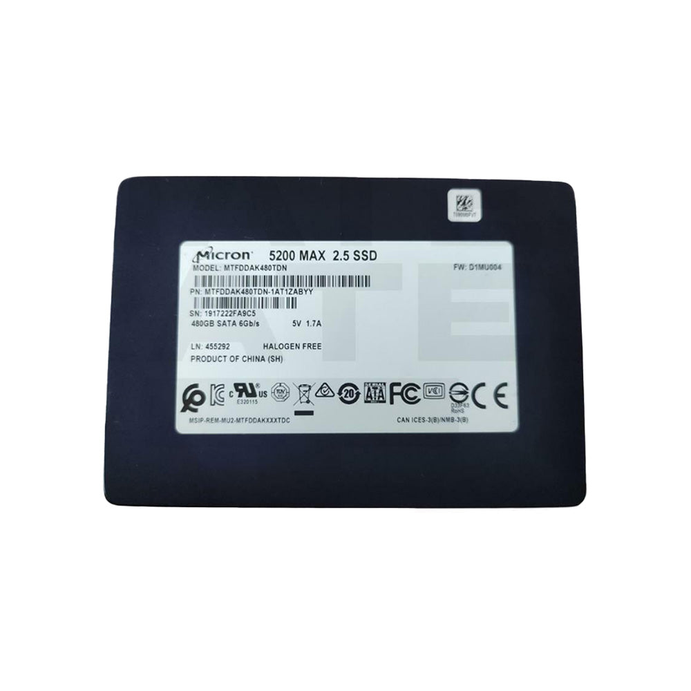 Micron 480GB SATA 2.5" SSD Micron_5200_MTFDDAK480TDN