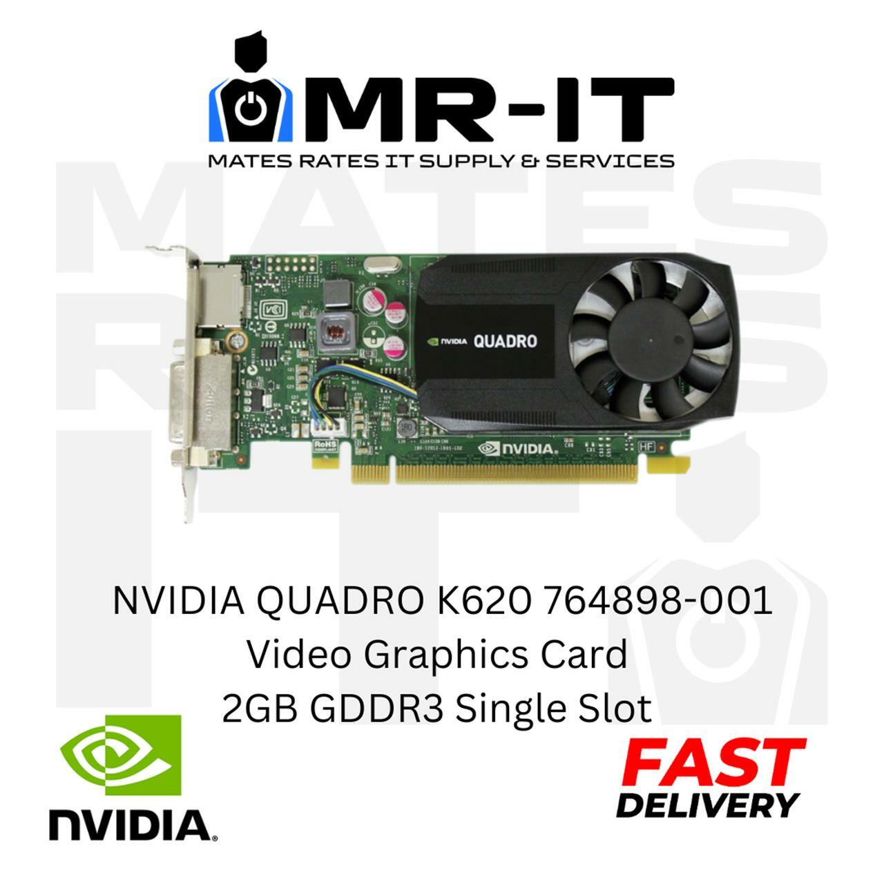 NVIDIA Quadro K620 764898-001 2GB GDDR3 Single Slot Video Graphics Card