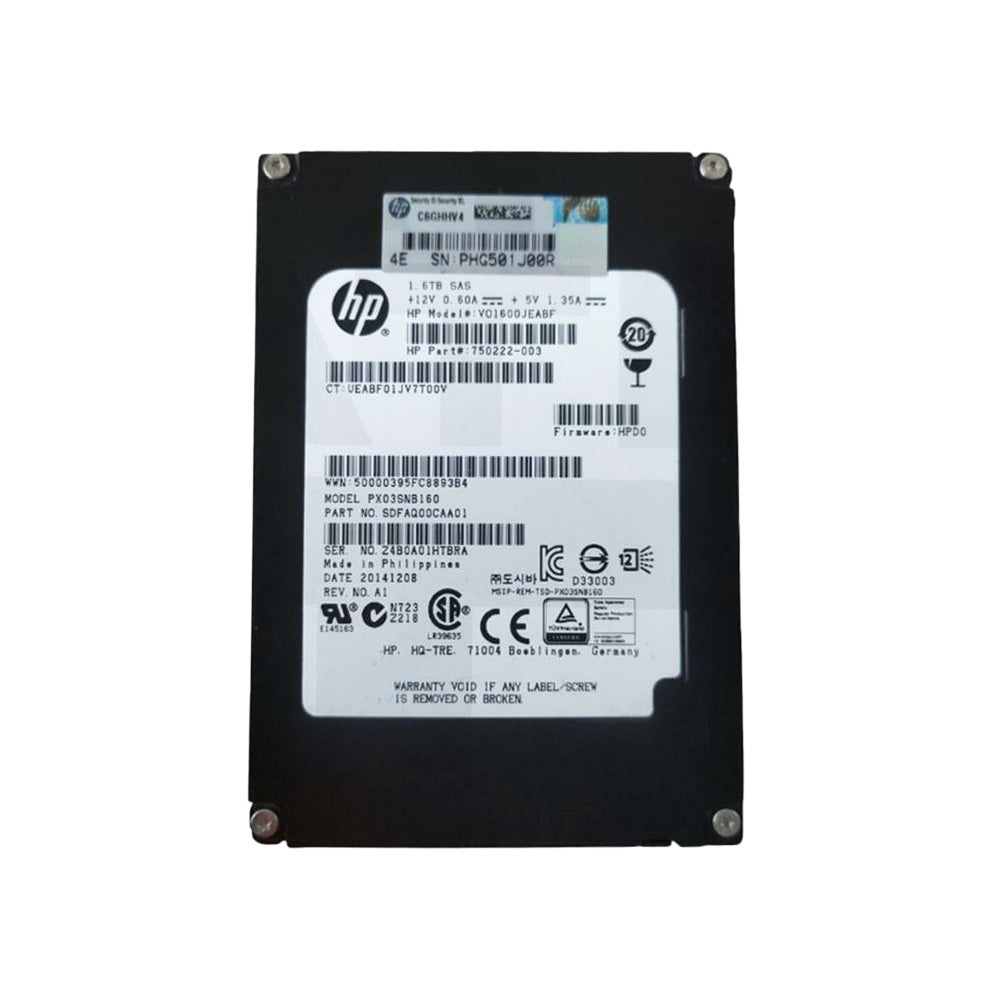 HP 1.6TB SAS/SSD 2.5" SSD VO1600JEABF