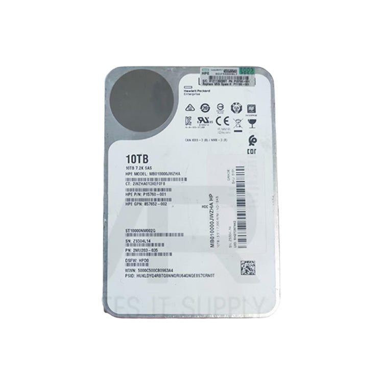 HP 10TB SAS 3.5" 7,200 RPM HDD MB010000JWZHA