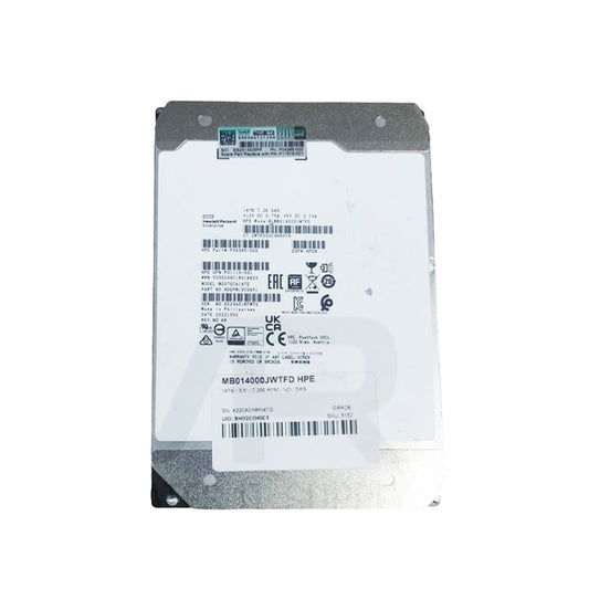 HP Enterprise 14TB SAS 3.5" 7,200 RPM HDD MB014000JWTFD