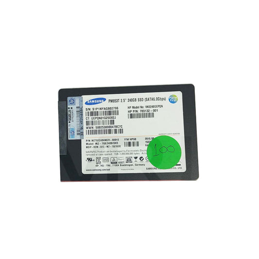 HP/Samsung 240GB SATA 2.5" SSD VK0240GEPQN