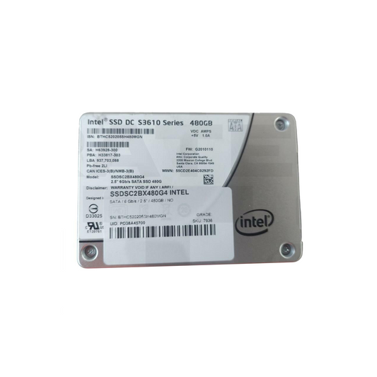 Intel 480GB SATA 2.5" SSD SSDSC2BX480G4