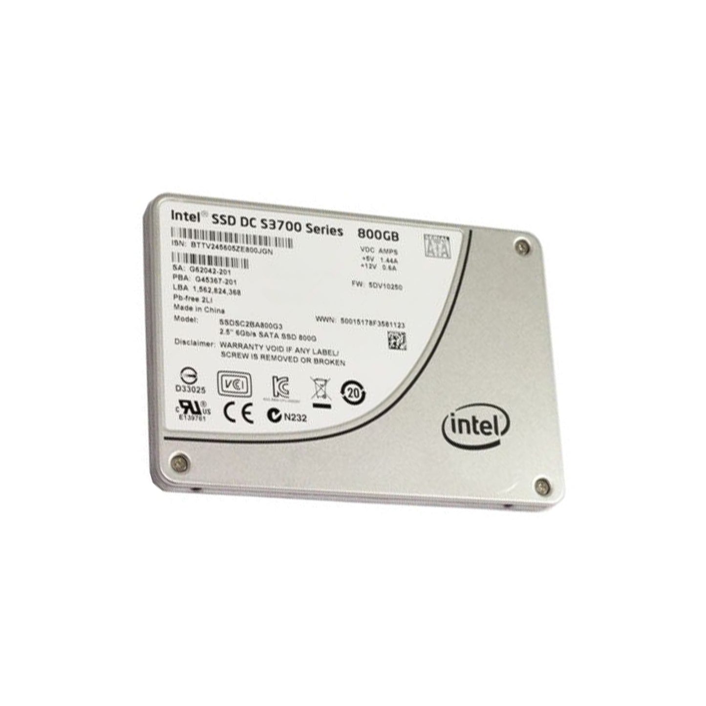 Intel S3700 800GB SATA 2.5" SSD 6GB/s SSDSC2BA800G3