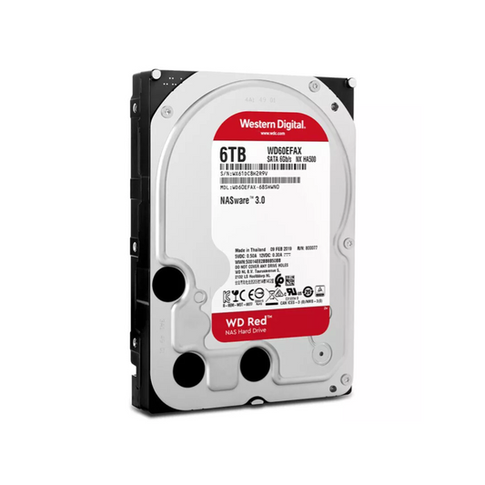 WD Red NAS 6TB SATA 3.0, 6.0 Gb/s 3.5" 5400 RPM HDD WD60EFAX-68SHWN0