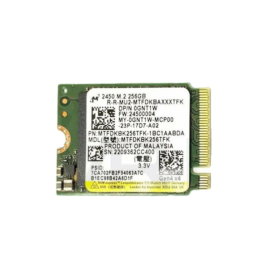 Micron 256GB NVME 2230 SSD MTFDKBK256TFK