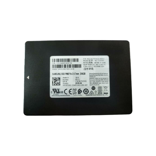 Samsung 256GB SATA 2.5" SSD PM871b 2.5 7mm
