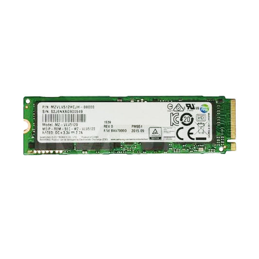 Samsung PM951 512GB NVME 2280 SSD MZVLV512HCJH MZ-VLV512D