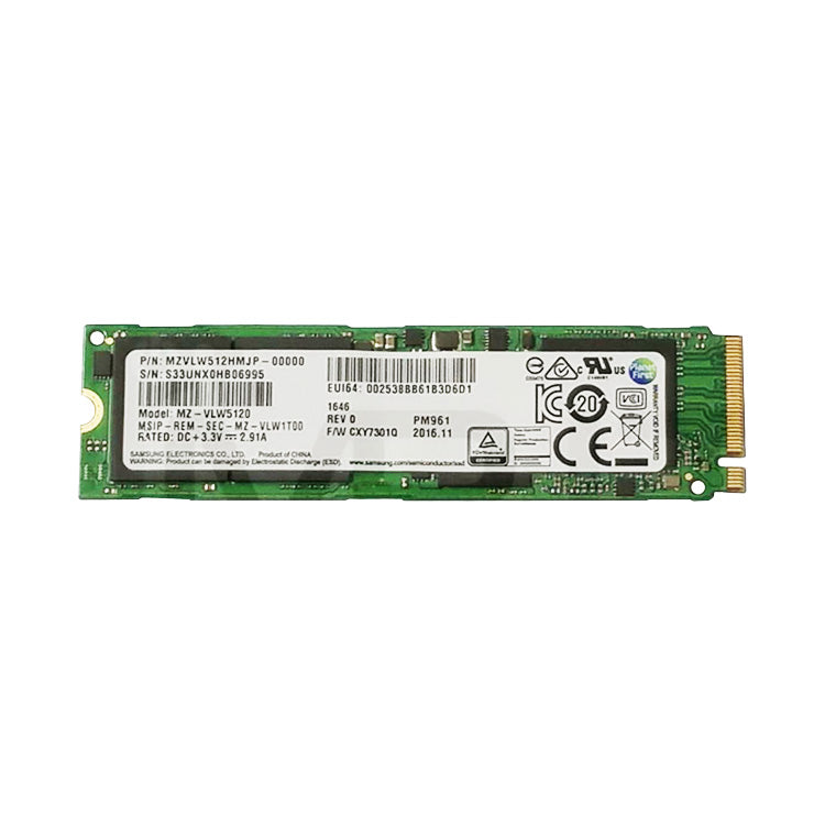 Samsung PM961 Polaris 512GB NVME 2280 SSD MZVLW512HMJP-000L7