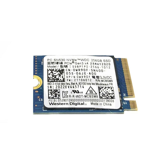 Western Digital 256GB NVME 2230 SSD SDBPTPZ-256G-1012