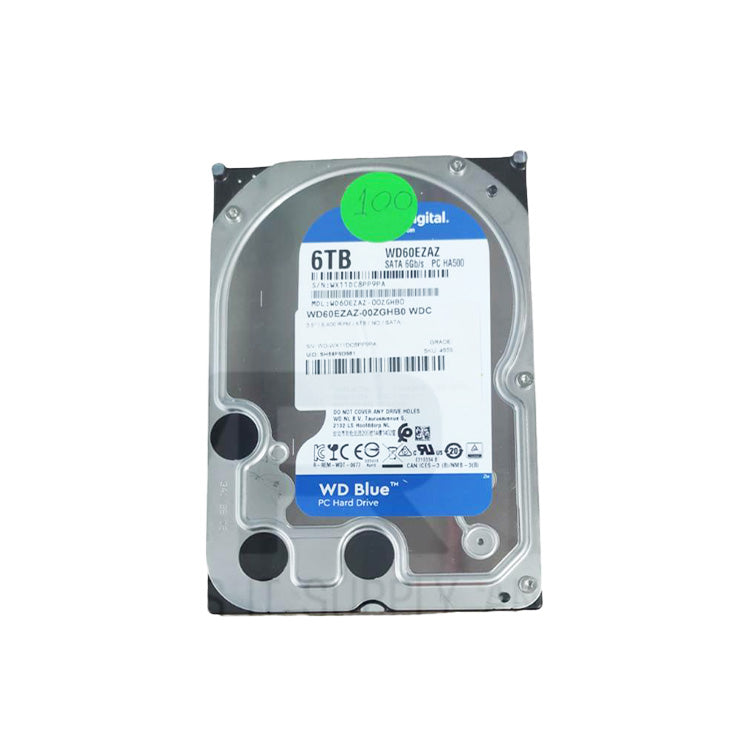 WDC Blue 6TB SATA 3.5" 5,400 RPM HDD WD60EZAZ-00ZGHB0
