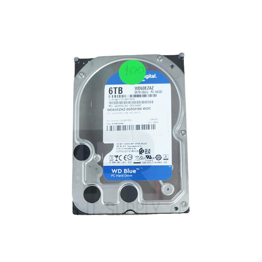 WDC Blue 6TB SATA 3.5" 5,400 RPM HDD WD60EZAZ-00ZGHB0