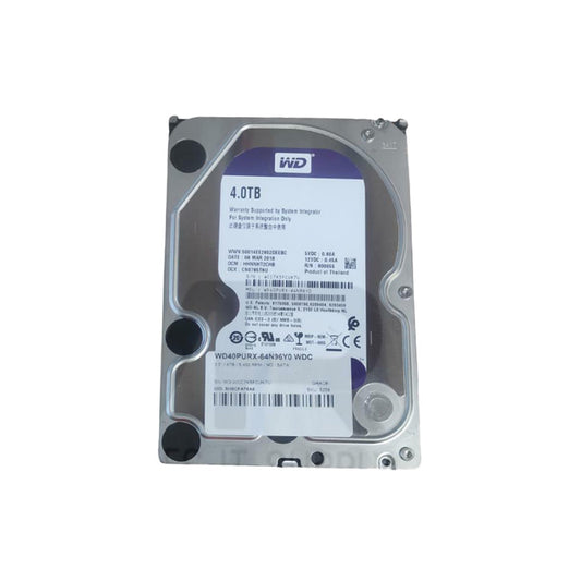 WDC 4TB SATA 3.5" 5,400 RPM HDD WD40PURX-64N96Y0