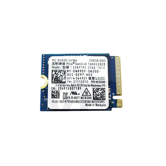 Western Digital SN530 256GB NVME 2230 SSD SDBPTPZ-256G-1012 0WR90F