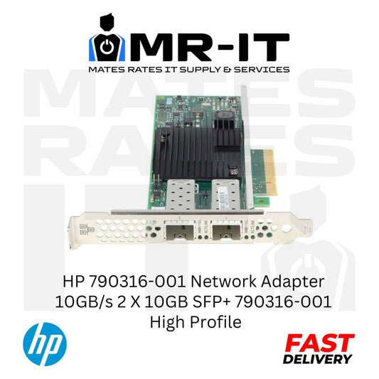 HP 790316-001 Network Adapter 10GB/s 2 X 10GB SFP+ 790316-001 High Profile