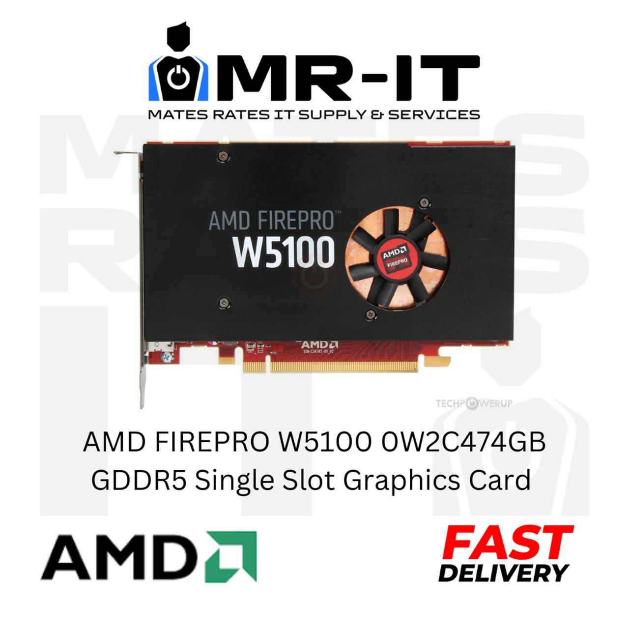 AMD FIREPRO 4GB GDDR5 Single Slot Graphics Card W5100 0W2C47