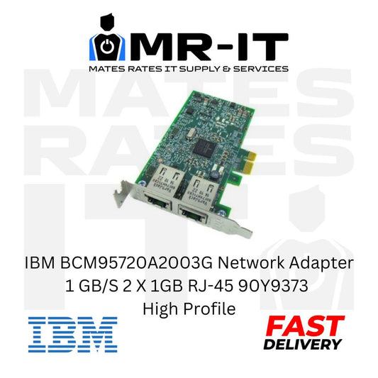 IBM BCM95720A2003G Network Adapter 1 GB/S 2 X 1GB RJ-45 90Y9373 High Profile