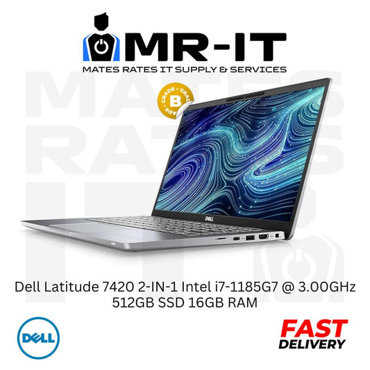 Dell Latitude 7420 2-IN-1 Intel i7-1185G7 @ 3.00GHz 512GB SSD 16GB RAM B Grade
