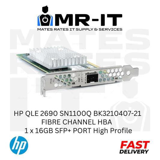 HP QLE 2690 SN1100Q FIBRE CHANNEL HBA . 1 x 16GB SFP+ BK3210407-21 High Profile