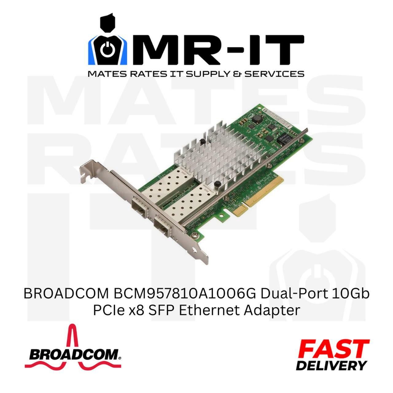BROADCOM BCM957810A1006G Dual-Port 10Gb PCIe x8 SFP Ethernet Adapter