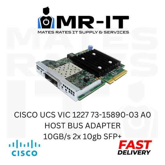 CISCO UCS VIC 1227 HOST BUS ADAPTER 10GB/s 2x 10gb SFP+ 73-15890-03 A0